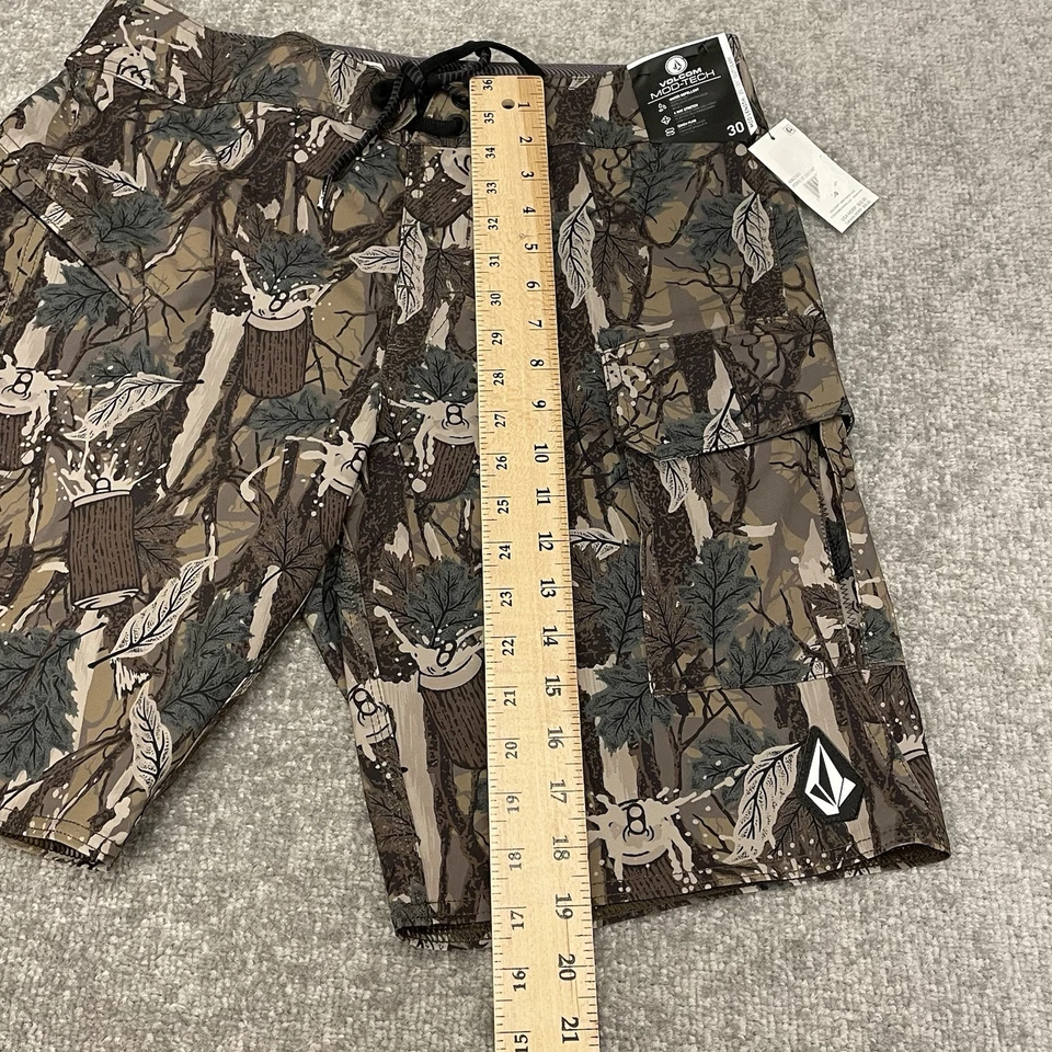 Volcom Board Shorts Mens 30 Camo Mod Tech Drawstring Swim Stone Of July NEW - Image 4 of 4
