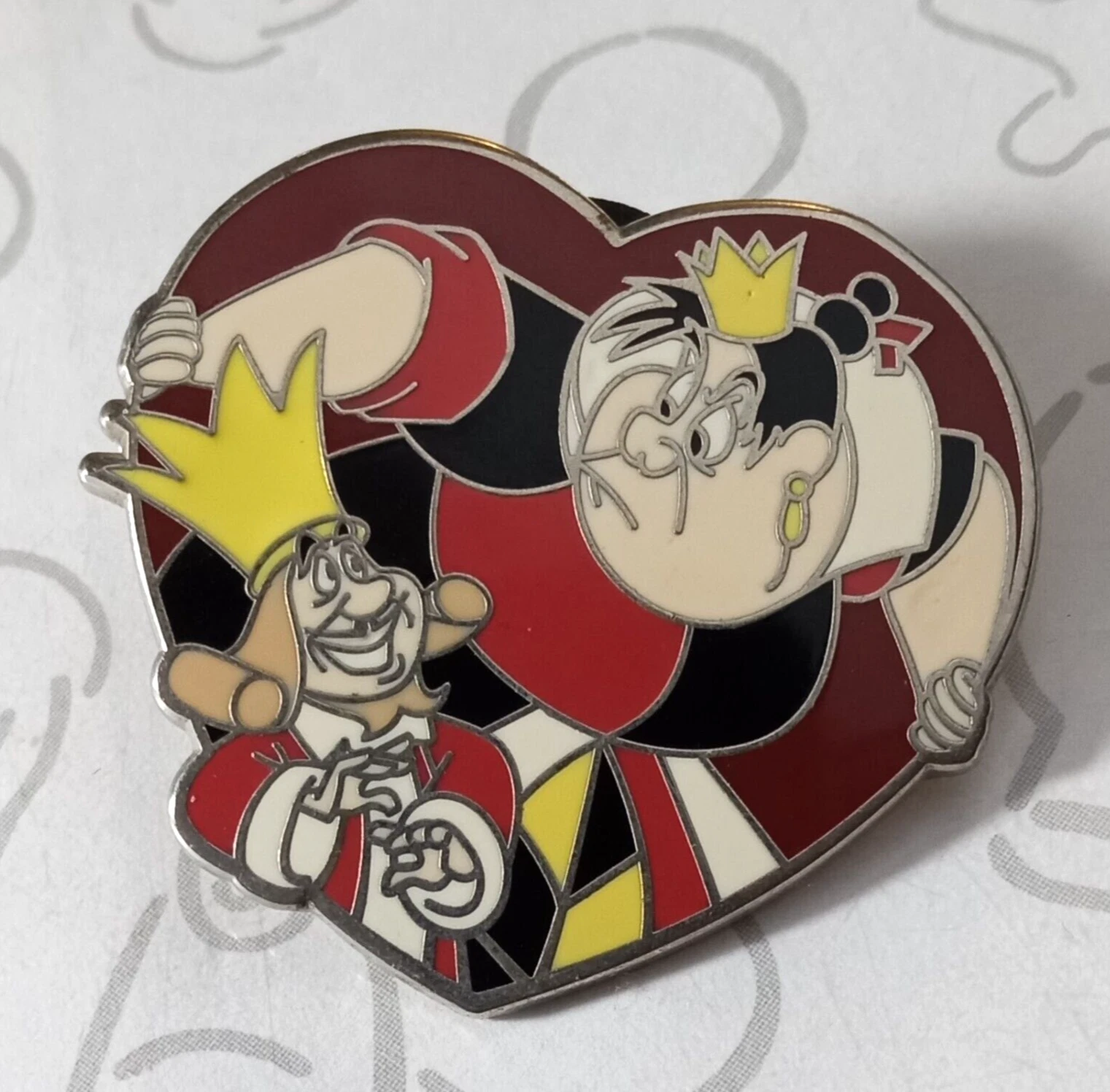 Queen and King of Hearts Villains Sidekicks Disney Pin 78573