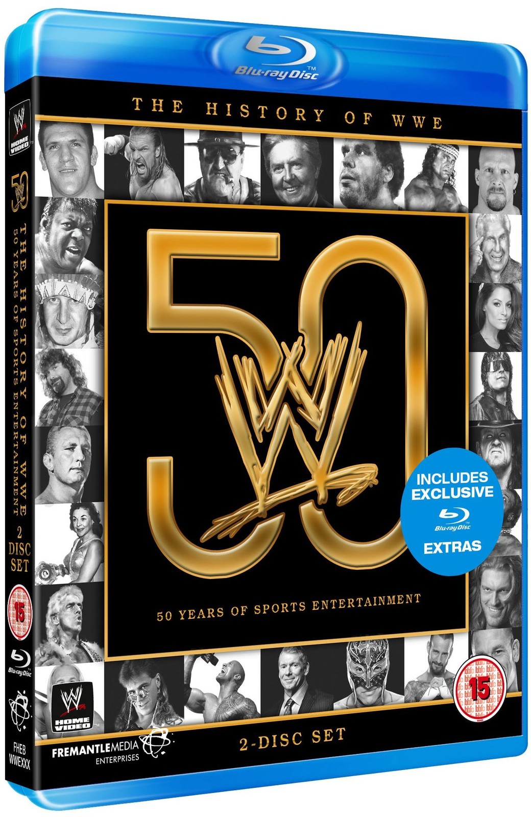 WWE: The History of WWE: 50 Years of Sports Entertainment (Blu-ray)