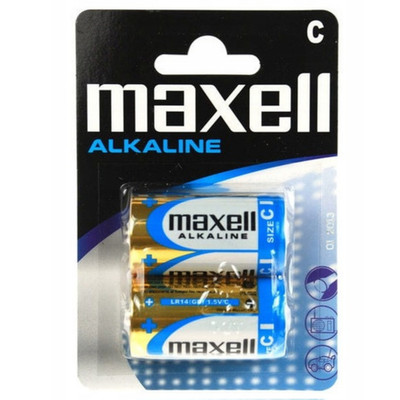 2 Maxell Alkaline C Lr14 Batterie 1.5V Industrial Baby R14 Mn1400 Am2 E93 NEU
