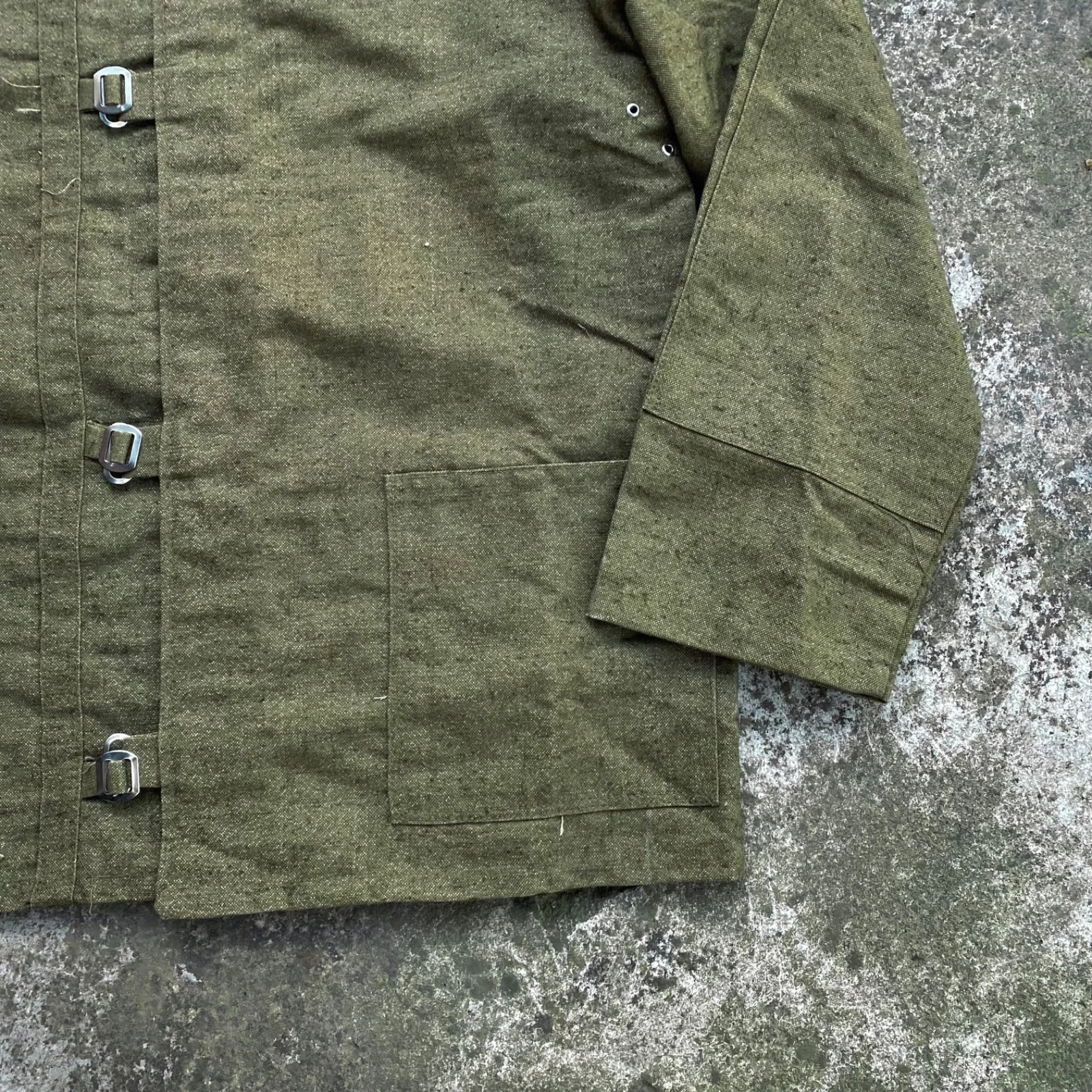 Vintage 60s 70s unworn ussr soviet welder miner brezent heavy work jacket - product detail image 5