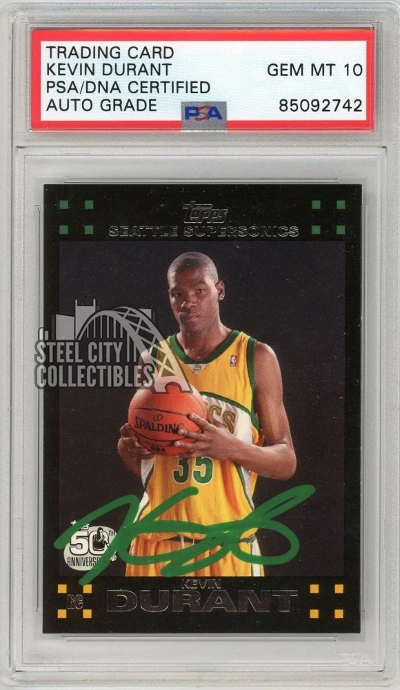 その他 Kevin Durant RC and GU card XMAS SALE Kevin Durant Basketball Grade 10 Rookie Sports Trading Cards