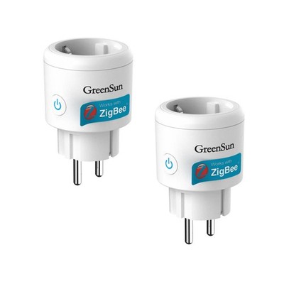 GreenSun Zigbee 16A WLAN Smart Steckdose für Alexa Google Innen Fernbedienung DE