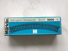 10x Märklin 5200 -M-Gleis "gebogenes Gleis" in OVP!