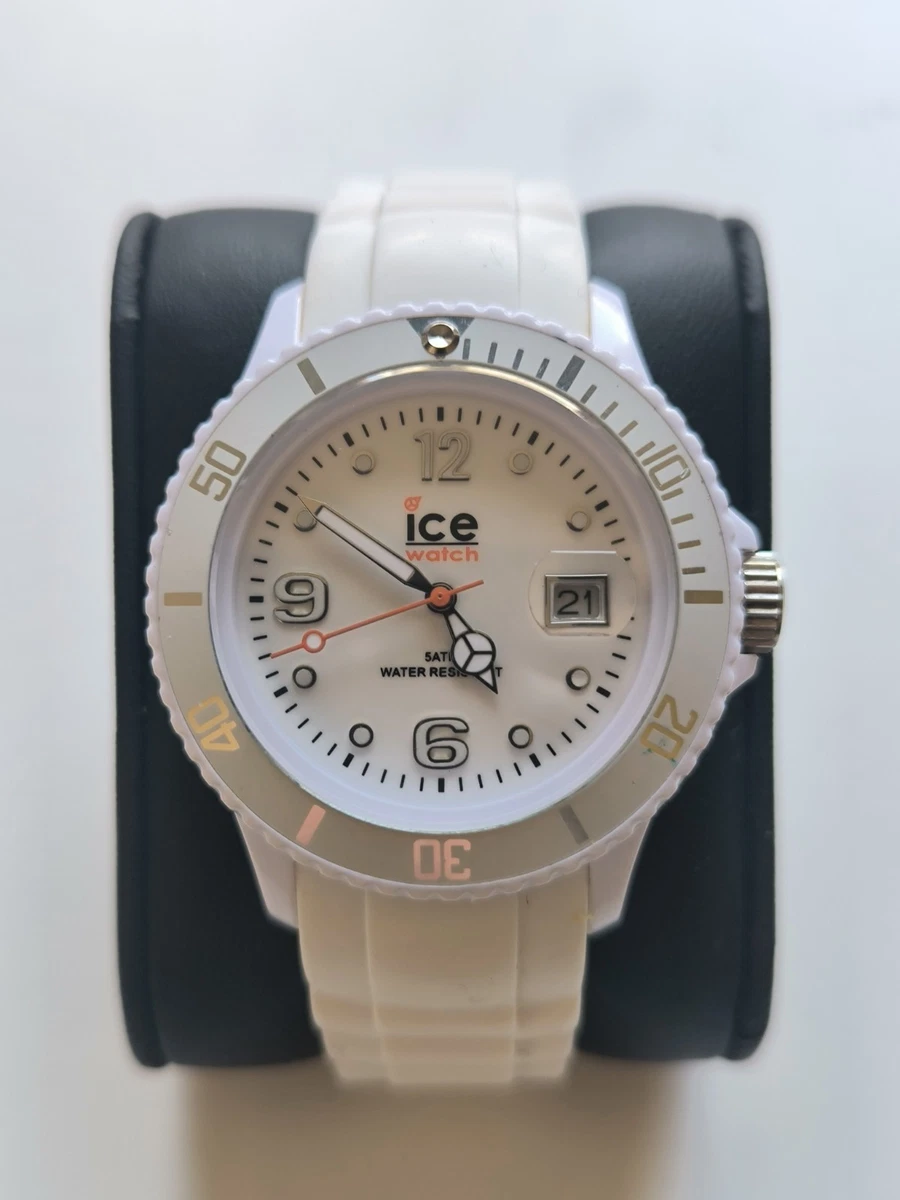 Ice-Watch - ICE chrono White gold - Wit dameshorloge met siliconen bandje