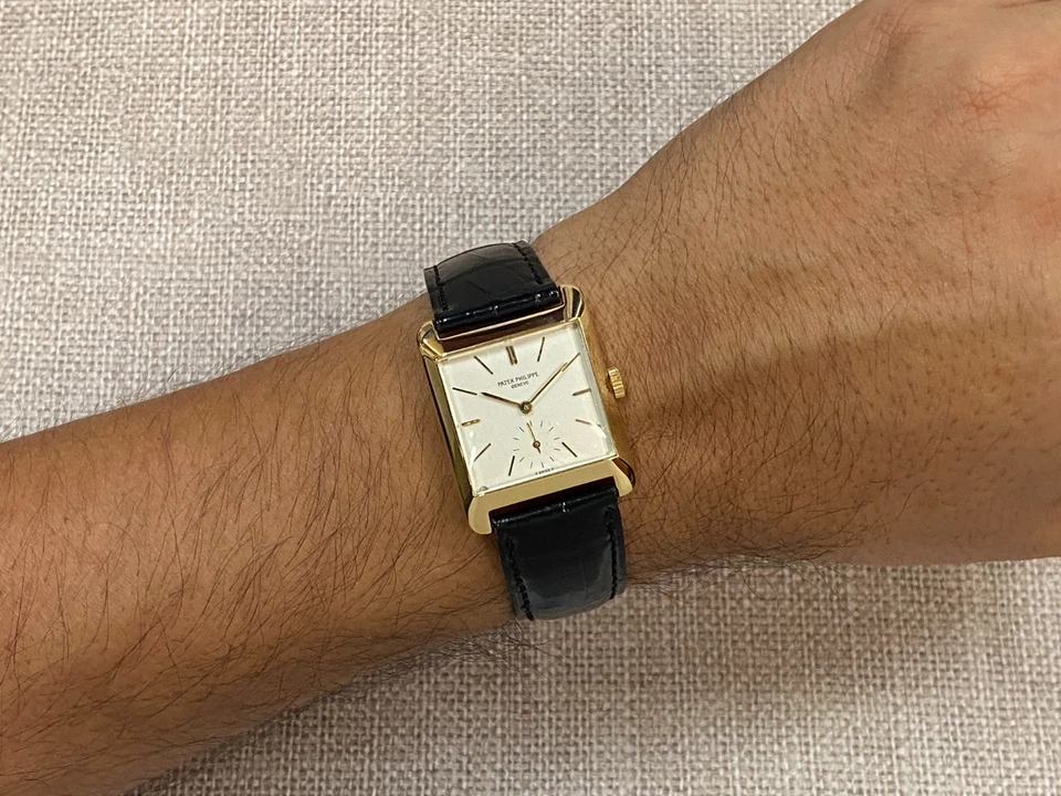 Reloj Manual Hombre Patek Philippe Vintage Cuadrado 2488 Oro Amarillo 18k 2488J Foto 4 de 4