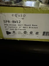 New Equip 8" Wall-Mount with Add On Faucet 12" Swing Nozzle Pre-Rinse 5PR-8W12