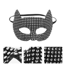 Black Decorative Cat Mask For Women Halloween Party Masquerade Cosplay