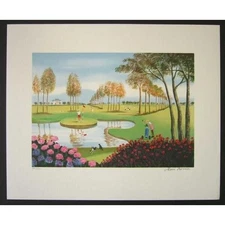 European Print Lithograph Bonek FIN DE PARCOURS 37X45cm