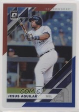 2019 Donruss Optic Red White & Blue 150th Anniversary Prizm Jesus Aguilar y0i