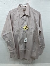New Men s ELY Cattleman Multicolor Stripe Long Sleeve Pearl Snap 17 X 34 XL R-66