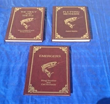Lot Of 3 Vintage Fly Fishing,Tying HC Hardback Lyons Burford Books FREE US SHIP
