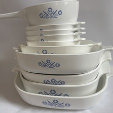 CorningWare Cornflower Blue Set Of 10 With 3 Lids