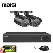 4CH 5MP Home Security Camera System CCTV DVR Outdoor Surveillance Motion Detect