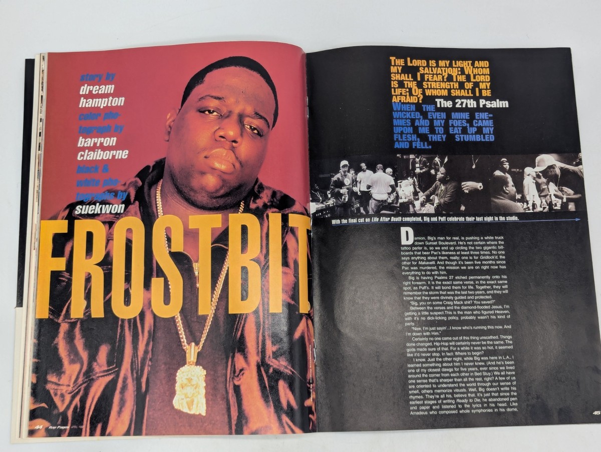 Vintage Rap Pages Magazine April 1997 Notorious BIG Phife