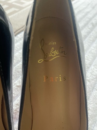 Christian Louboutin Pumps 41 Schwarz Lack Ohne Karton Rote Sohle - Bild 3 von 8
