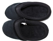ISOTONER Microterry Pillowstep Slippers Size SM 6.5-7 Black Retail 30