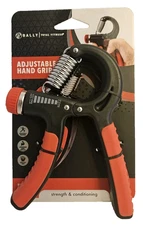 Bally Fitness Adjustable Hand Grip Strength & Conditioning Exerciser Red/Black