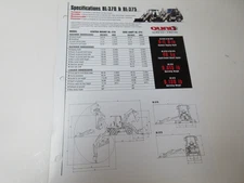 Ingersoll-Rand BL-370 & BL-375 Backhoe Loaders Literature 2 Page