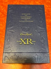 Crown Royal XR Extra Rare Includes Embossed Box/Empty Bottle/Velvet Bag