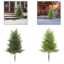 20inch Xmas Artificial Pine Tree with Spike Christmas Decoration Rustic