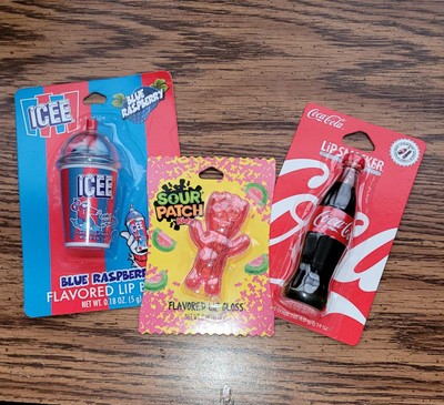 New! Carded Lip Balms in Coca-Cola, ICEE And Sour Patch Kids 