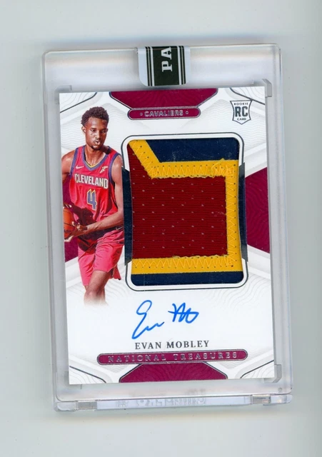 2021 National Treasures Evan Mobley Rookie Patch Auto RC Seald Black Box 1/1 B3