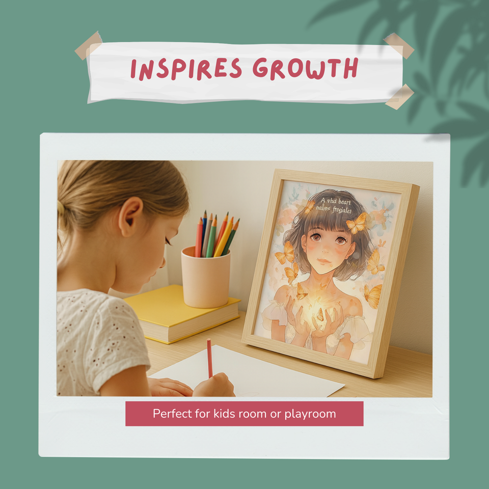Watercolor Anime Girls Poster Set – Inspirational Girl Room Art Decor ...