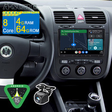 8-Core 4+64G Android 15 Autoradio CarPlay Navi für VW Golf V Touran Caddy Jetta