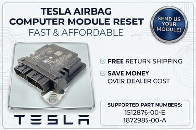 2021-2025 Tesla Model 3 Y S X Cybertruck CRASH CODE RESET AFTER ACCIDENT