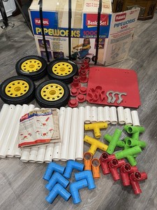 Vintage 1986 Playskool Pipeworks 1000 Basic Set - 100% Complete W/ Box & Manual