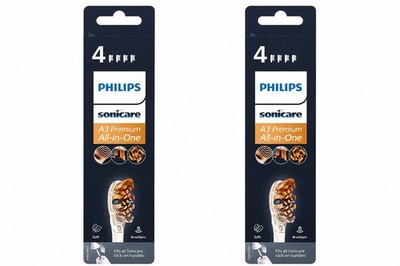 Philips Sonicare A3 Premium All-In-One Ersatzzahnbürsten 2 Original-Pack à 4 Stk
