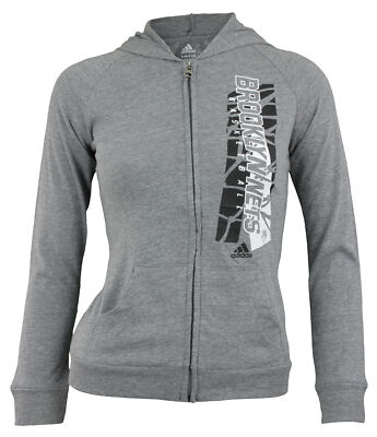 Adidas NBA Youth Girls Brooklyn Nets All Net Tri-Blend Hoodie, Gray