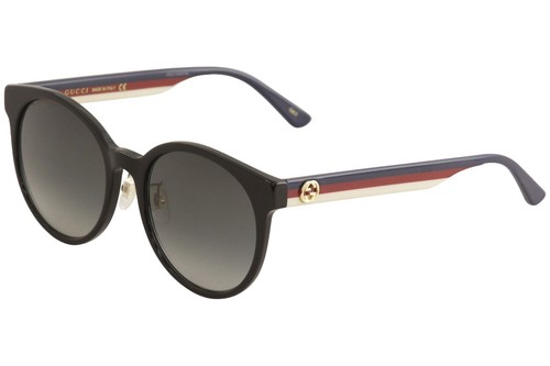 RARE GUCCI RED WHITE BLUE WEB RETRO OVAL GOLD DOUBLE G  display picture 3