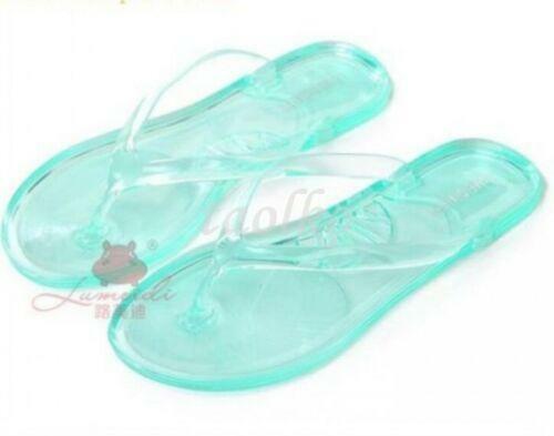 Women's Casual Beach Plastic Jell Flats Flip Flops Summer Leisure Slippers Shoes - Picture 14 of 15