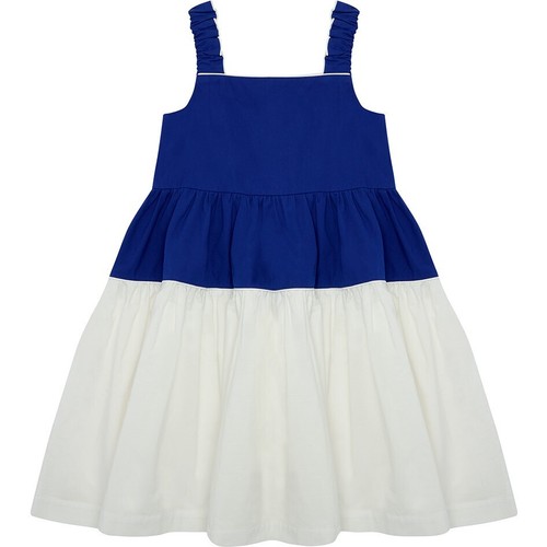 Girls The Middle Daughter Strap Line Sun dress, Aegean Blue & Sea Salt 13-14 - Picture 4 of 12