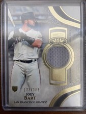 2021 Topps Tier One Joey Bart Game Used Rookie Jersey SP #173/388 - SF Giants RC
