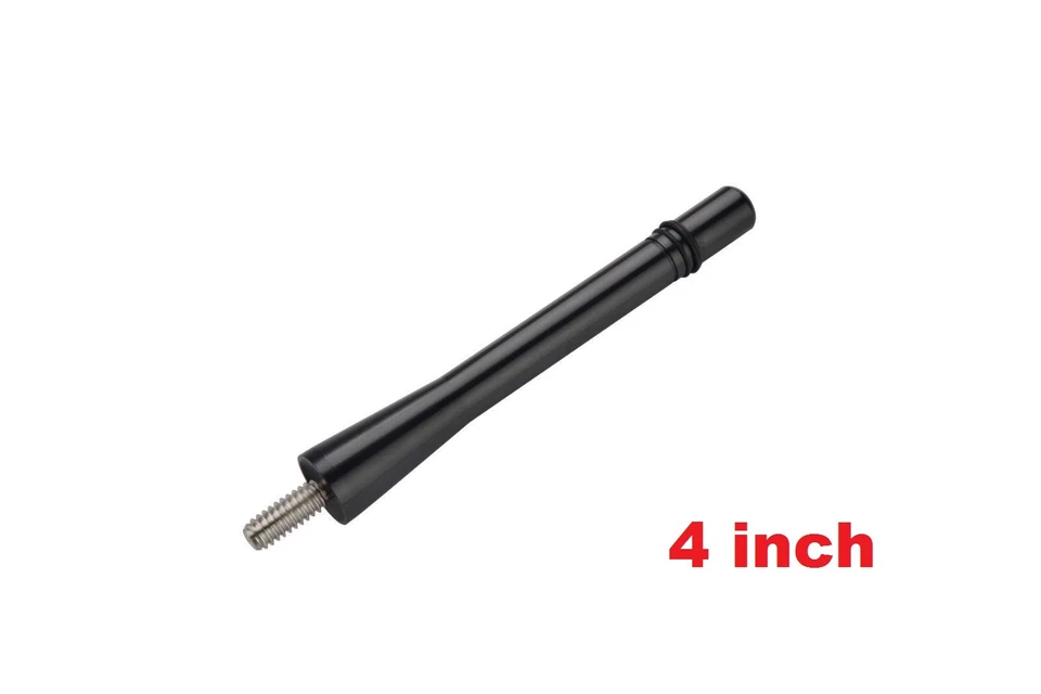 4 inch " Short Black Aluminum Antenna Mast AM/FM for CHEVROLET CAMARO 1982-2002 - Image 2 of 4
