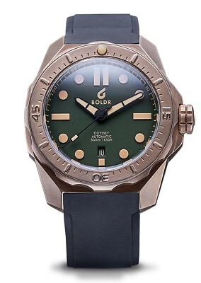 NEW BOLDR Odyssey BRONZE PINE GREEN Automatic Diver watch - DEALER & WARRANTY