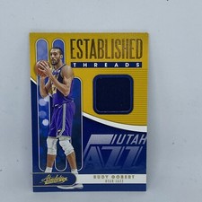 2019-20 Absolute Memorabilia Established Threads Level 1 #24 Rudy Gobert Jersey 
