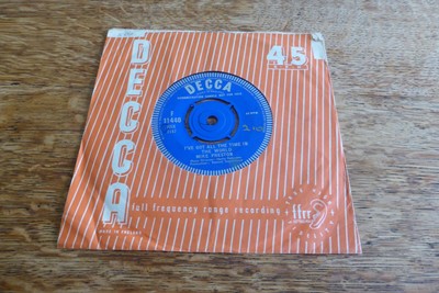 Mike Preston I've Got All The Time In the World UK Demo 1st '62 Decca F 11440 7''