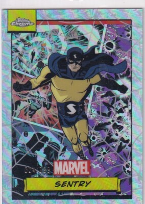 Topps Marvel Chrome 2024 No. 109 Sentry Spider-Web Refractor 24/399