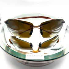 Maui Jim H422-26 Breakwall Sunglasses Rootbeer Frame / HCL Bronze Polarized Lens