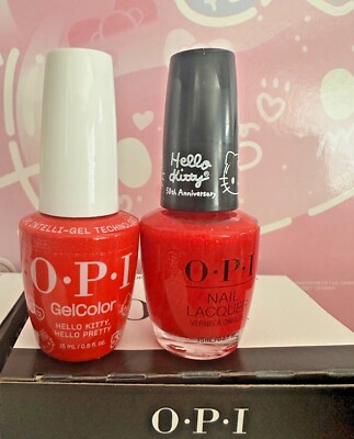 OPI Nail lacquer /Gel/Duo- HELLO KITTY 50TH ANNIVERSARY 0.5oz