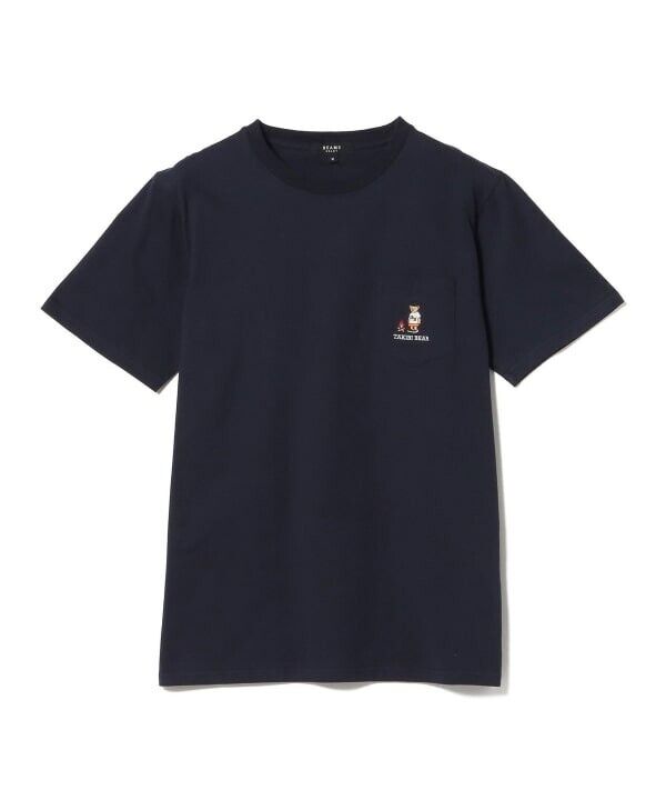 ASK availability First) BEAMS HEART Takibi Bear Pocket T ASK availability First) BEAMS HEART Takibi Bear Pocket T