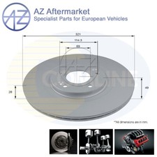 Adatto a Hyundai Santa Fe 2006- Kia Sorento 2009- Disco freno anteriore az #1