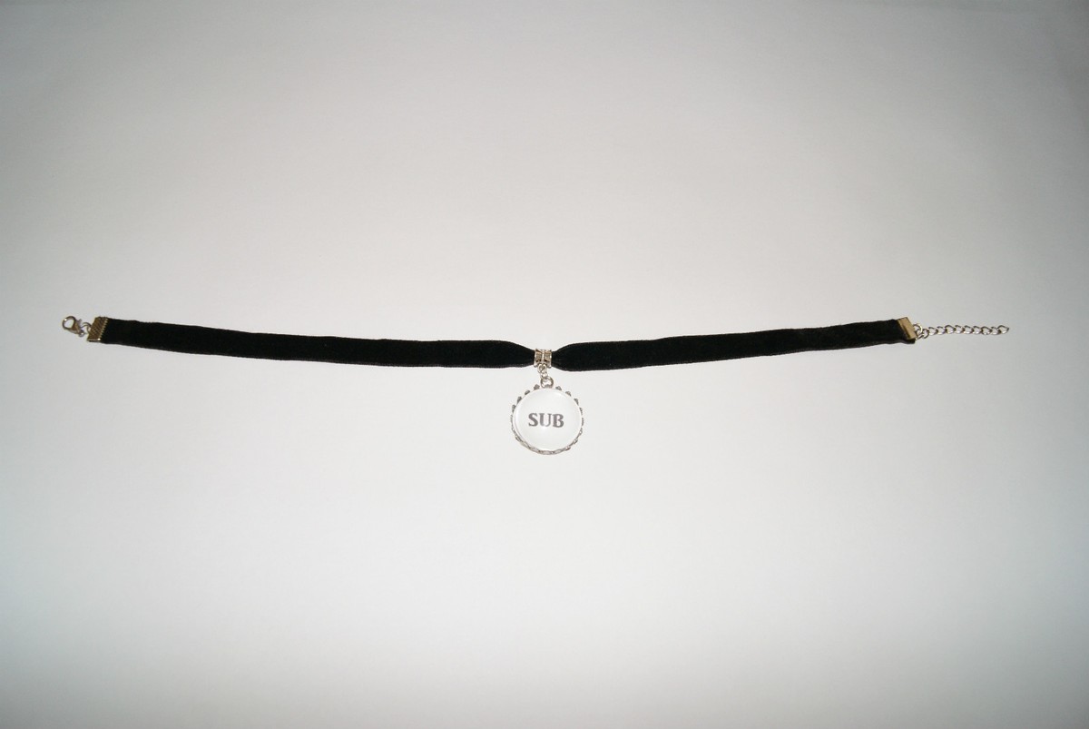 collare con Cinta costrittivo bondage fetish nero per donna bdsm