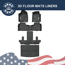5pcs Car Floor Mat Cargo Liner Set For 2021- 2026 Chevy Suburban Gmc Yukon Xl