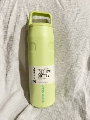 Stanley 24oz Stainless Steel IceFlow Aerolight Water Bottle Cap and Carry  Citron | eBay