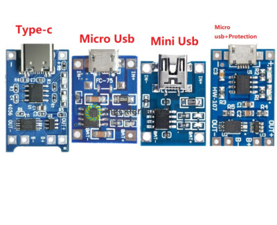 2/5/10PCS 5V 1A TP4056 Mini/Micro USB 18650 Lithium Battery Charger Board Module